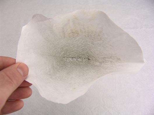Water Strained by Coffee Filter